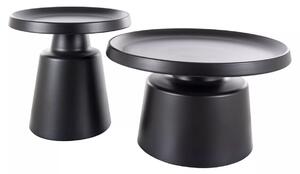 Set de măsuțe de cafea Rodos, negru mat
