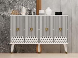 Dulap Pepolo (alb + auriu) . 1093391