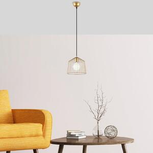 Opviq Lampă suspendată Cat 12060 1 bec Ø26cm aur lucios, reglabil, Auriu / Alamă, Camera de zi / sufragerie, Metal, Modern