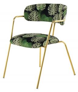 Set 2 scaune tapitate Forest verzi