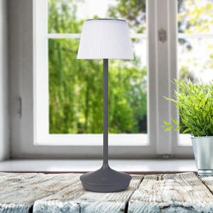 Näve Emmi lampă masă solară LED CCT reîncărcabilă, gri, reglabil, Gri, Plastic