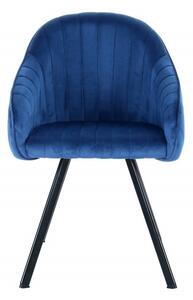 Set 2 scaune tapitat Jodie albastru inchis