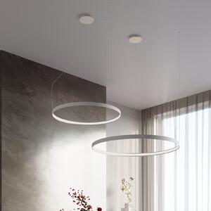 SOLLUX LIGHTING Lampă suspendată LED Rio 78, orizontală, 3.000 K, alb, Alb, Camera de zi / sufragerie, Aluminiu, Modern