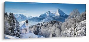 Tablou - Peisaj cu ninsoare (120x50 cm)