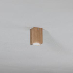 Envostar Peach Puff plafonieră cuboid 10cm, reglabil, Lemn, Camera de zi / sufragerie, Lemn, Modern