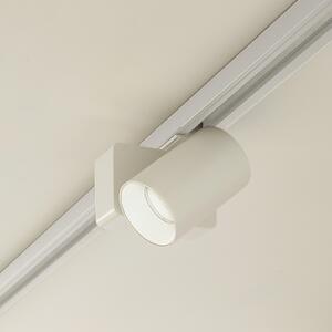Lindby LED reflector cu șină Linaro/Brinja, alb, monofazat, Alb, Camera de zi / sufragerie, Aluminiu, Modern