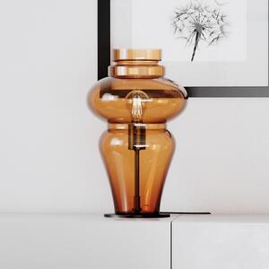 By Rydéns Dolores Lampă de masă Înălțime 40 cm coniac, Maro / Rugină, Camera de zi / sufragerie, Sticlă, Scandinavă