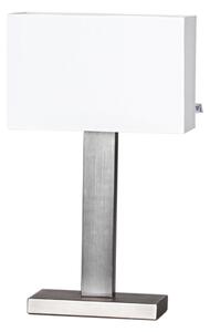By Rydéns Prime Lampă de masă Înălțime 47 cm nichel/alb, Metalic, Camera de zi / sufragerie, Metal, Scandinavă