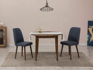 Set mobilier sufragerie Nidupo 6 (Nuc + albastru marin) (pentru 2 persoane). 1093766