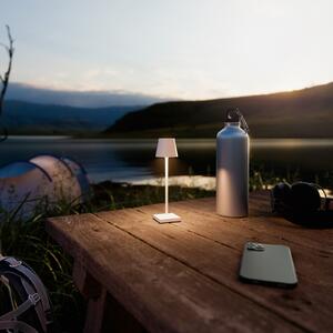 Sigor Nuindie pocket LED lampă de masă reîncărcabilă, alb, IP54, dimabil, reglabil, Alb, Aluminiu, Modern