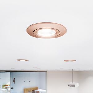 Sigor Spot de tavan cu LED Diled, Ø 8,5 cm, 6 W, 3.000 K, roz, reglabil, Roz / Rosé, Camera de zi / sufragerie, Aluminiu, Modern, Corpuri de iluminat încastrate rotunde