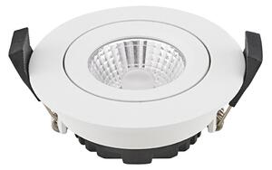 Sigor Spot de tavan cu LED Diled, Ø 8,5 cm, 6 W, Dim-To-Warm, alb, reglabil, Alb, Camera de zi / sufragerie, Aluminiu, Modern, Corpuri de iluminat încastrate rotunde