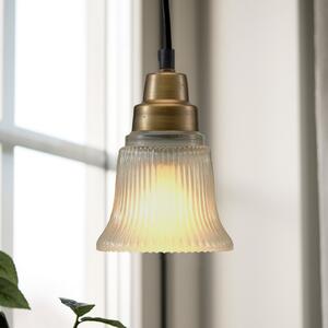 PR Home Lampă suspendată Emmi, culoare alamă antică, Ø 12 cm, Bronz / Alamă Veche, Camera de zi / sufragerie, Metal, Vintage