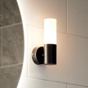 PR Home Aplică de perete pentru baie Beta, negru, IP44, reglabil, Negru, Baie, Metal, Modern