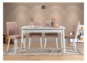 Set mobilier sufragerie Dobuse 3 (alb + piatră) (pentru 4 persoane). 1093808