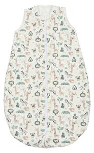 Sac de dormit din bumbac flausat cu fermoar dublu 0-6 luni Kidizi Safari, 1 tog, pentru toamna/iarna