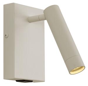 Lampă de perete modernă bej reglabilă cu USB-C - Croft