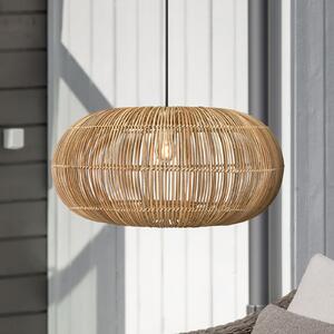 PR Home Zuri, pandantiv pentru exterior, rattan, Ø 61 cm, priză, Lemn, Lemn