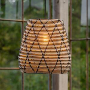 PR Home Lollo, pandantiv pentru exterior, aspect ratan natural, Ø 38 cm, Maro / Rugină, Plastic