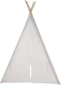 Cort teepee alb, pentru copii, 160 x 103 cm
