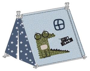 Cort de joacă copii cu imprimeu crocodil