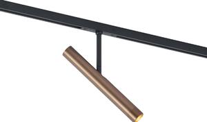 Spot modern bronz închis pentru sistem de șină monofazat - Slimline Avery