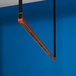 LOOM DESIGN Lampă suspendată LED Belto, portocaliu, reglabil, Portocaliu, Camera de zi / sufragerie, Aluminiu, Modern