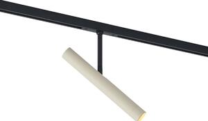 Spot modern bej cu negru pentru sistem de șină monofazat - Slimline Avery