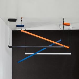 LOOM DESIGN Lampă suspendată LED Belto, albă, reglabil, Alb, Camera de zi / sufragerie, Aluminiu, Modern