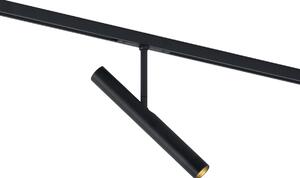 Spot modern negru pentru sistem de șină monofazat - Slimline Avery