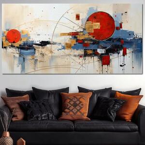 Tablou Canvas Premium, LuxCanva® J1024, Dansul Planetei Rosii, Impact, Conexiuni, Fascinatie, Orbita, Expansiune, Evolutie, Planete, Cosmos, Astral, Living, Dormitor