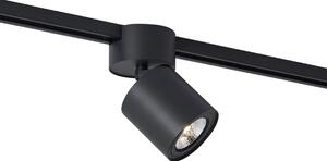 Spot modern negru pentru sistem de șină monofazat GU10 70mm - Iconic Roto