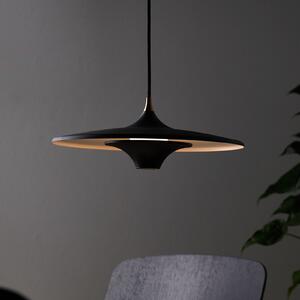 LOOM DESIGN Lampă suspendată LED Moja, Ø 35 cm, negru, reglabil, Negru, Camera de zi / sufragerie, Aluminiu, Modern