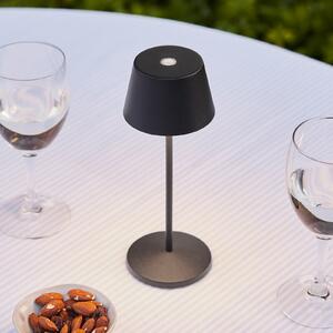 LOOM DESIGN Lampă de masă cu LED și baterie reîncărcabilă Modi Micro, IP65,, reglabil, Negru, Aluminiu, Modern