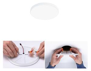 Paulmann Veluna Edge LED încastrat IP44 4.000K Ø 9cm, Alb, Camera de zi / sufragerie, Plastic, Modern