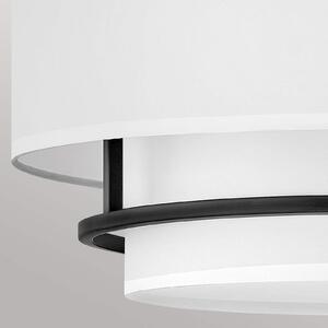 HINKLEY Lampă suspendată Graham Duo Mount cu 4 lumini Ø 58,4 cm, negru, reglabil, Negru, Camera de zi / sufragerie, Metal
