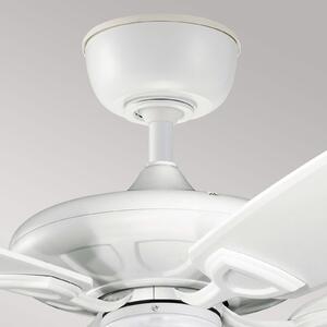 KICHLER Ventilator de tavan Kevlar 60 IP44, alb, Ø 152 cm, Alb, Camera de zi / sufragerie, Plastic
