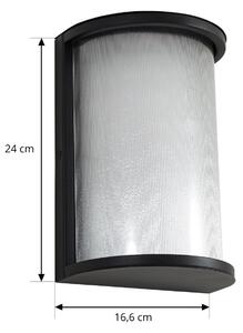 Lindby LED-aparat de iluminat exterior Calvik, negru, striat, IP44