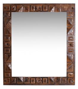 Oglinda dreptunghiulara cu rama din lemn reciclat ALMIRAH, 68 x 8 x 79 cm