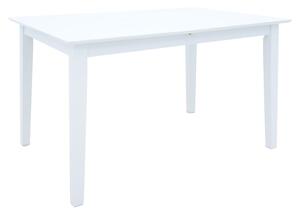 Masa Bucatarie/Dining Extensibila Marllo Din Lemn De Arbore De Cauciuc Finisaj Alb 120-150x80x73.8cm