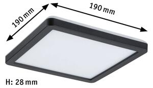Paulmann 79920 - Panou LED dimabil ATRIA 11,2 W, 230 V, 3000 K, 19 x 19 cm, negru