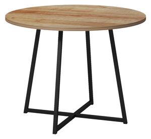 Masa Bucatarie/Dining Rotunda Sarrid PAL Finisaj Stejar Diametru 100 cm
