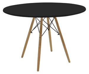 Masa Rotunda Fixa Linda 120 Cm Neagra
