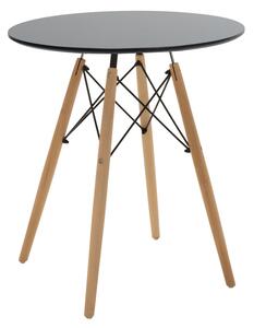 Masa Rotunda Fixa Linda 60 Cm Neagra