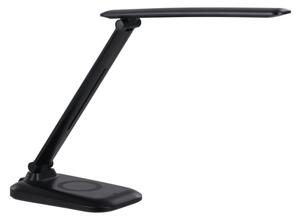 Immax 09106L - Lampă de birou LED LUMI, cu dimmer și încărcare wireless QI, LED/7W/230V, negru