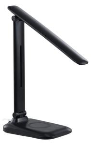 Immax 09106L - Lampă de birou LED LUMI, cu dimmer și încărcare wireless QI, LED/7W/230V, negru