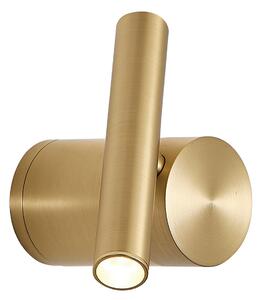 Viokef Planet LED de perete, auriu, Auriu / Alamă, Camera de zi / sufragerie, Aluminiu, Modern