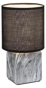 Rabalux 74068 - Lampă de masă NALISA, 1xE14/40W/230V, neagră/decor marmură