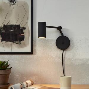 IT´S ABOUT ROMI IT'S Aplică de perete Montreux, negru, Negru, Studiu / Birou, Metal, Modern, Spot de perete