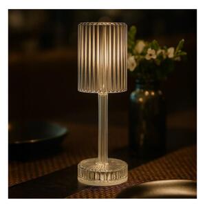 Lampă de birou tactilă reîncărcabilă SIMPLE LED/1W/5V 2400 mAh 3000-6000K transparentă